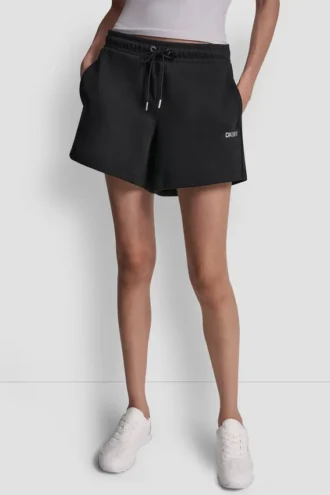 Pantalones cortos de chándal de talle alto con logo