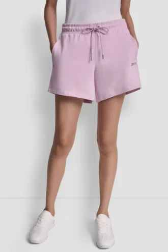 Pantalones cortos de chándal de talle alto con logo