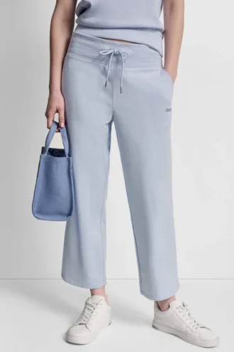 Pantalones cortos de talle alto con logo burbuja metalizado