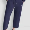 Pantalones cortos de talle alto con logo burbuja metalizado