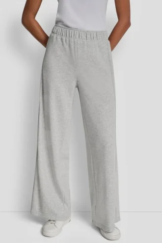 Pantalones de pierna ancha con rayas de lentejuelas