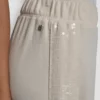 Pantalones de pierna ancha con rayas de lentejuelas
