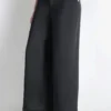 Pantalones de vestir de talle extra alto y pierna ancha