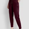 Pantalones Jogger ajustados con logotipo bordado en terciopelo