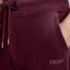 Pantalones Jogger ajustados con logotipo bordado en terciopelo