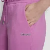 Pantalones Jogger cargo de felpa ajustados con logo burbuja metalizado