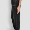Pantalones Jogger de corte holgado con logo de terciopelo y pedrería