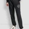Pantalones Jogger de corte holgado de talle alto con logo