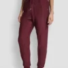 Pantalones Jogger de talle alto con tejido de punto acanalado