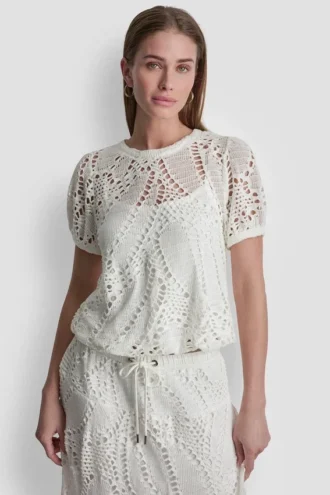 Partes De Arriba de hojas de ganchillo