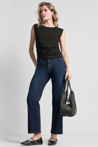 Partes De Arriba sin mangas con corpiño fruncido