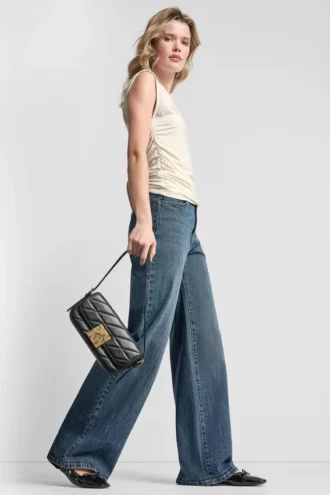 Partes De Arriba sin mangas con corpiño fruncido