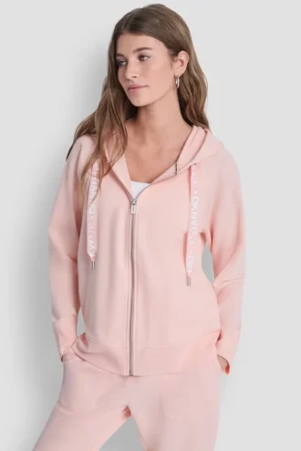 Sudadera con capucha y cordón con logo en dos tonos