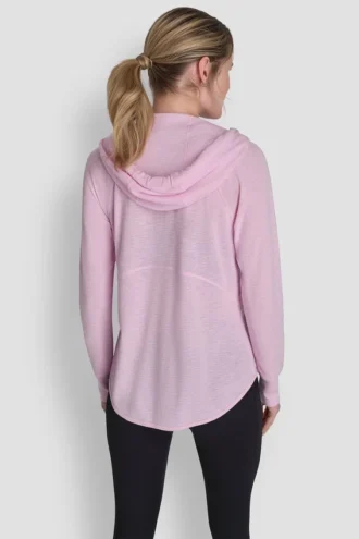 Sudadera con capucha y cremallera completa tipo mini waffle