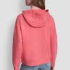 Sudadera con capucha y logotipo de pedrería apilada