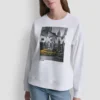 Sudadera con logo de taxi de DKNY con pedrería
