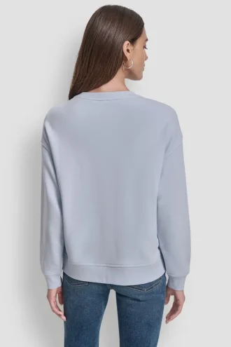 Sudadera con logotipo con adornos