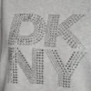 Sudadera con logotipo de DKNY New York con pedrería mixta apilada