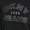 Sudadera DKNY Vaqueros con logotipo bordado en satén y puntada de cadena