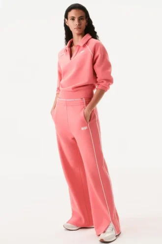 Sudadera polo con logotipo ribeteado