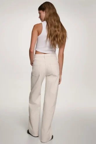 Vaqueros de talle alto, corte recto y entallados