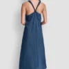 Vestido Maxi con cuello en V y tirantes anudados