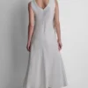 Vestido Maxi de lino deshilachado